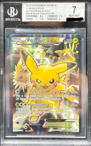 Pikachu EX Black star Promo XY124